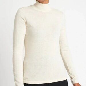 Kit & Ace Cream Merino Wool Mock Neck Sweater Size XL
